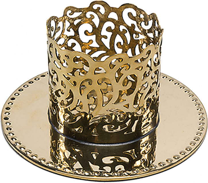 Kerzenleuchter Feine Ornamentik aus Messing