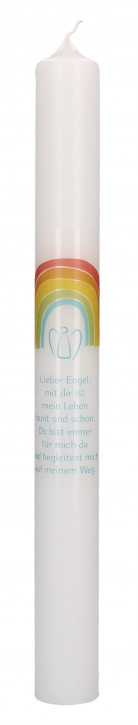 Taufkerze mit Druckmotiv - Lieber Engel