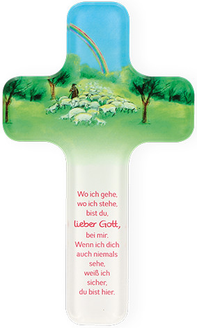 Kinderkreuz aus Acryl - Guter Hirte