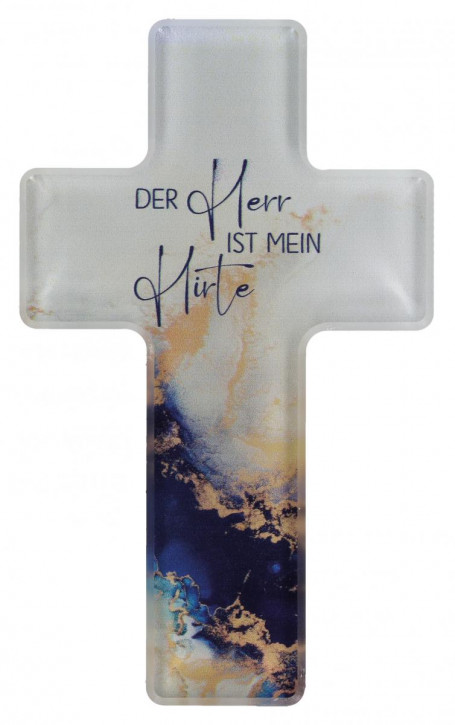 Acrylglas-Kreuz - Der Herr ist mein Hirte - 8,5 x 14cm