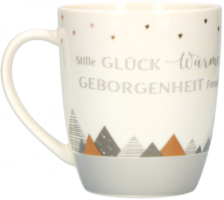 Porzellan-Tasse - Winterzeit