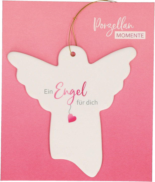 Engel-Anhänger aus Porzellan - Ein Engel für dich