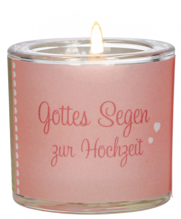 Glaswindlicht - Gottes Segen zur Hochzeit