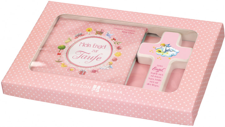 Geschenkset für Mädchen zur Taufe - Mein Engel zur Taufe