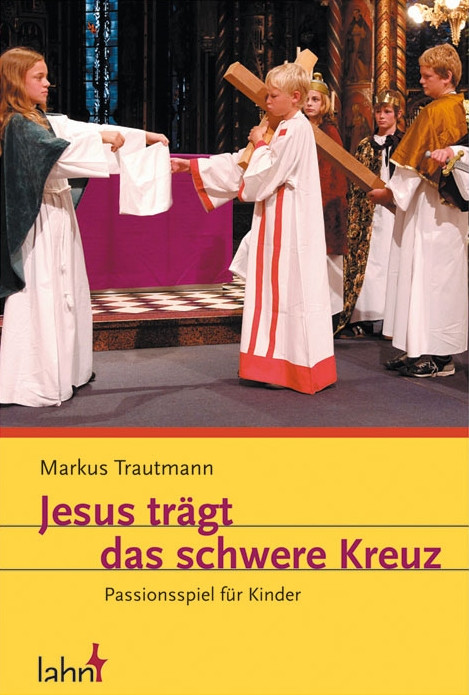 Jesus trägt das schwere Kreuz