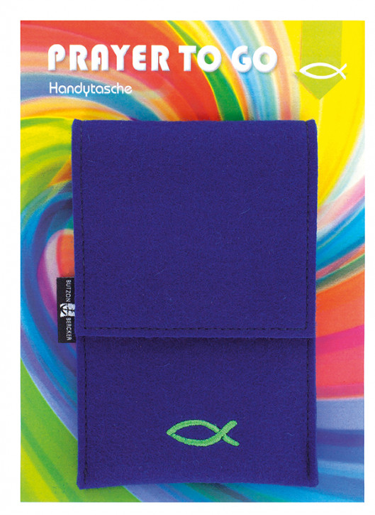 Handytasche aus Filz - Prayer to go