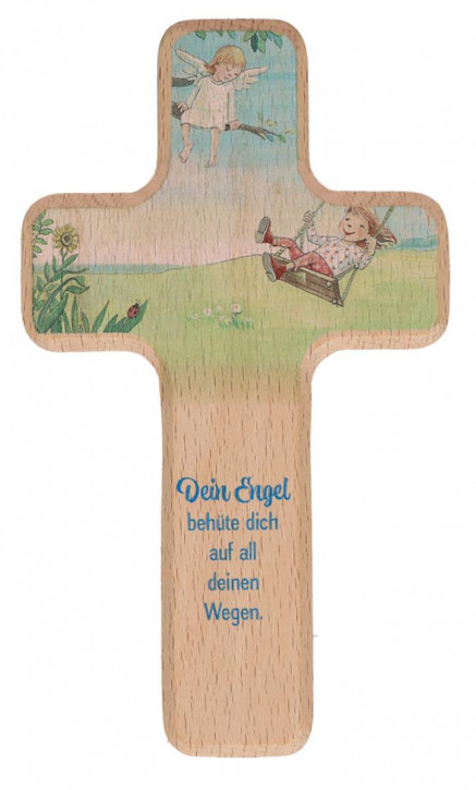 Kinderholzkreuz - Dein Engel behüte dich
