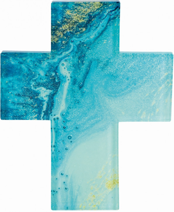 Glaskreuz - 11,5 x 14,5 cm