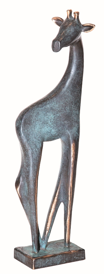 Bronzefigur Giraffe