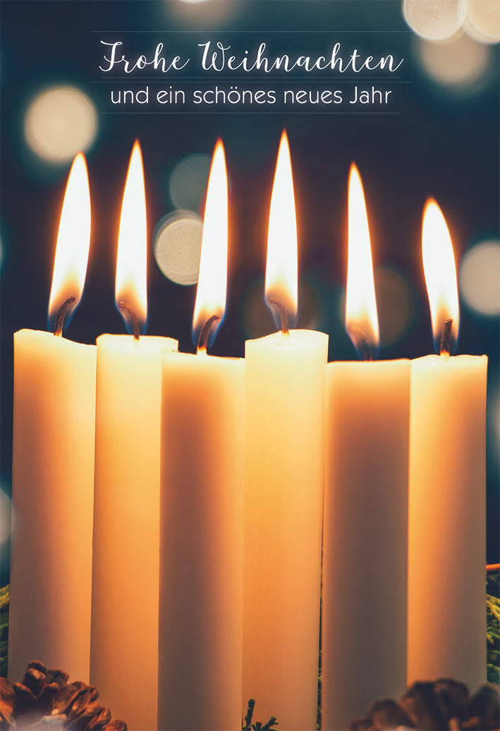 Glückwunschkarte Frohe Weihnachten und ein schönes neues Jahr