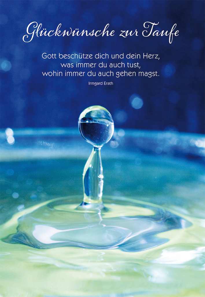 Glückwunschkarte Glückwünsche zur Taufe