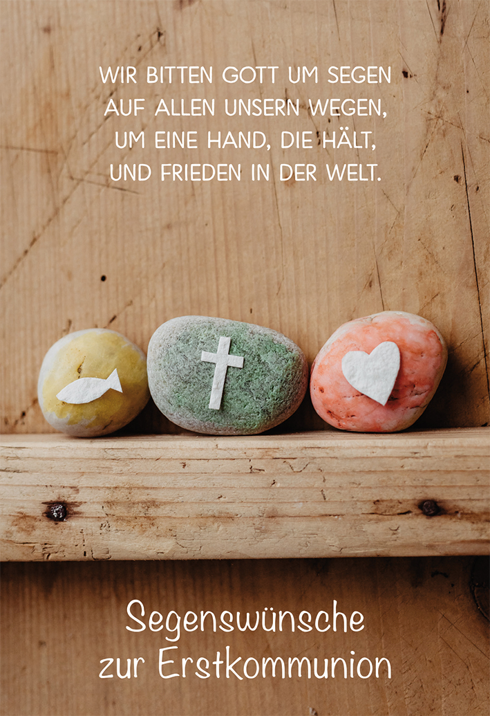 Glückwunschkarte Segenswünsche zur Erstkommunion