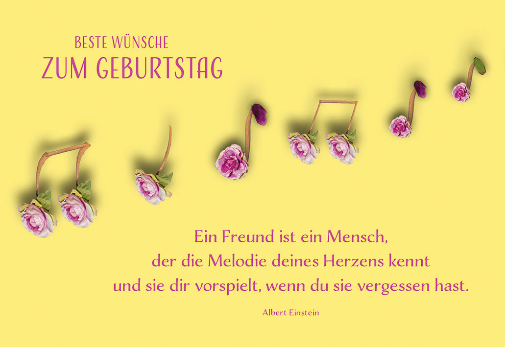 Geburtstagskarte Beste Wünsche zum Geburtstag