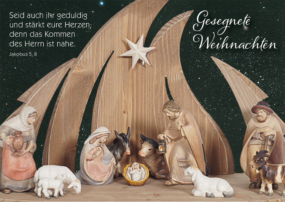 Postkarte Gesegnete Weihnachten