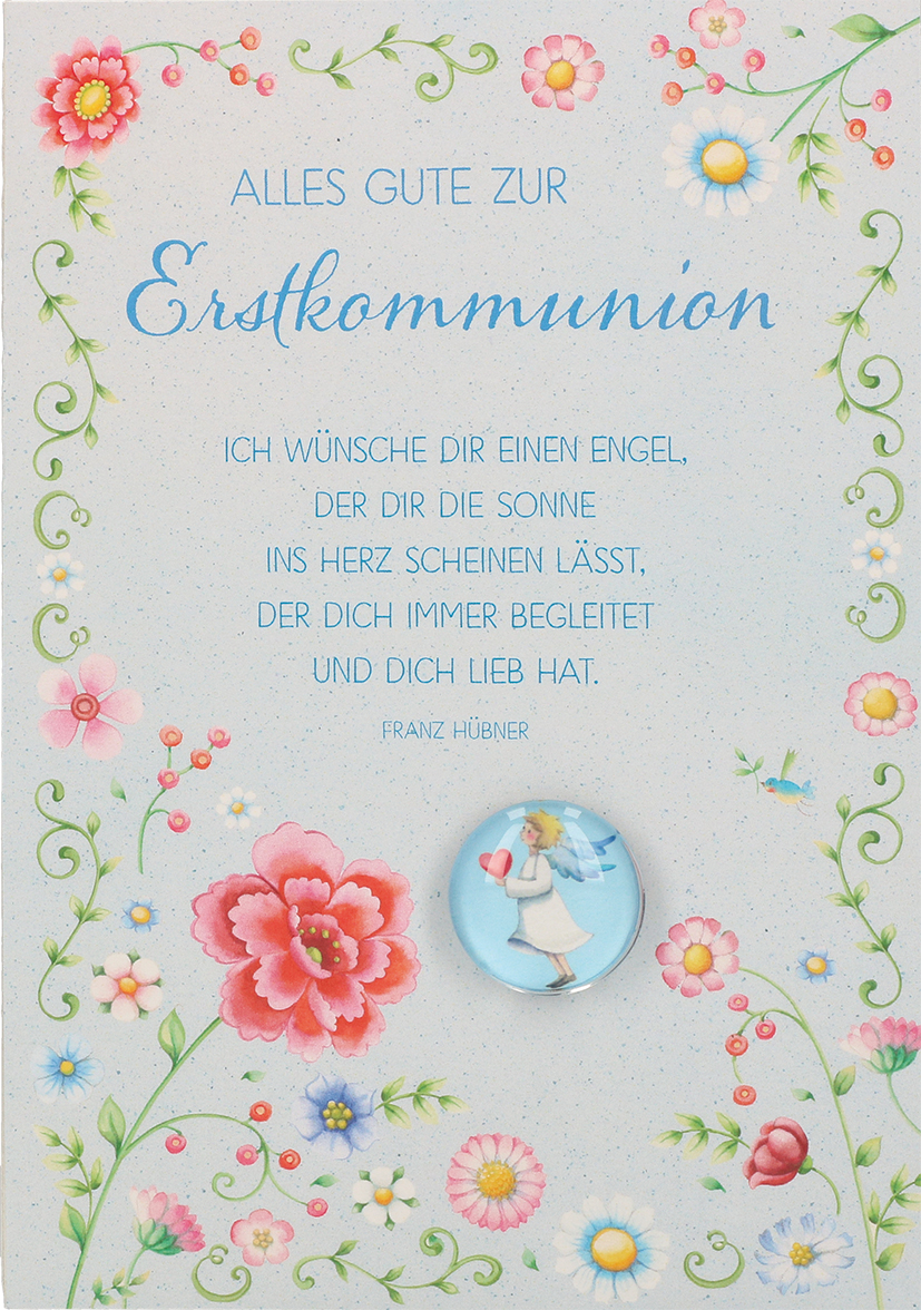 Glückwunschkarte mit Alles Gute zur Erstkommunion