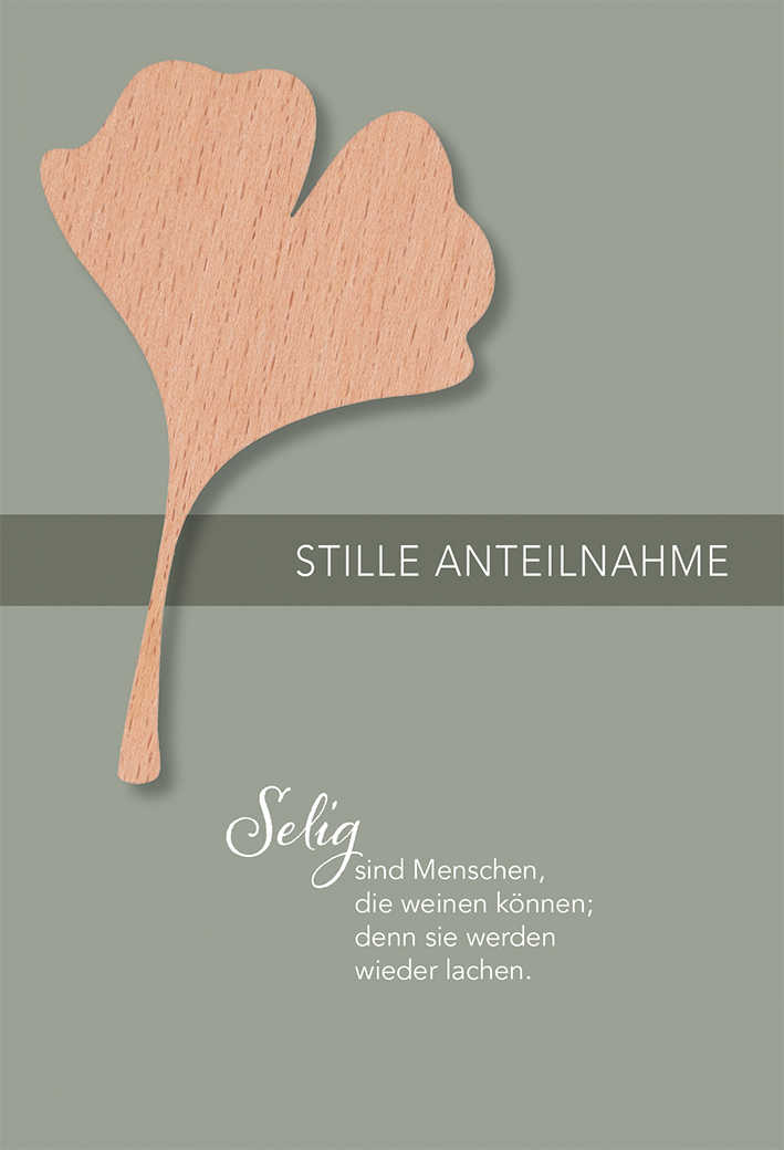 Trauerkarte Stille Anteilnahme