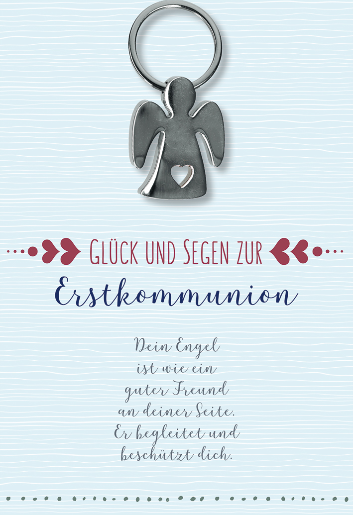 Glückwunschkarte Glück und Segen zur Erstkommunion