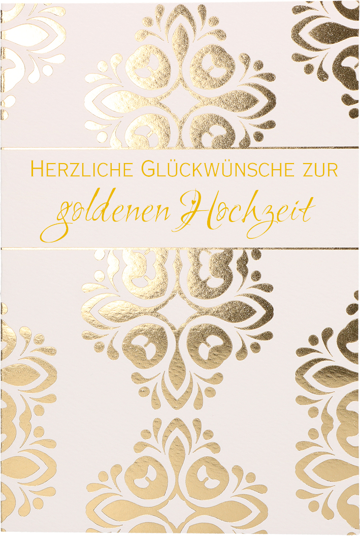 Gluckwunschkarte Herzliche Gluckwunsche Zur Goldenen Hochzeit