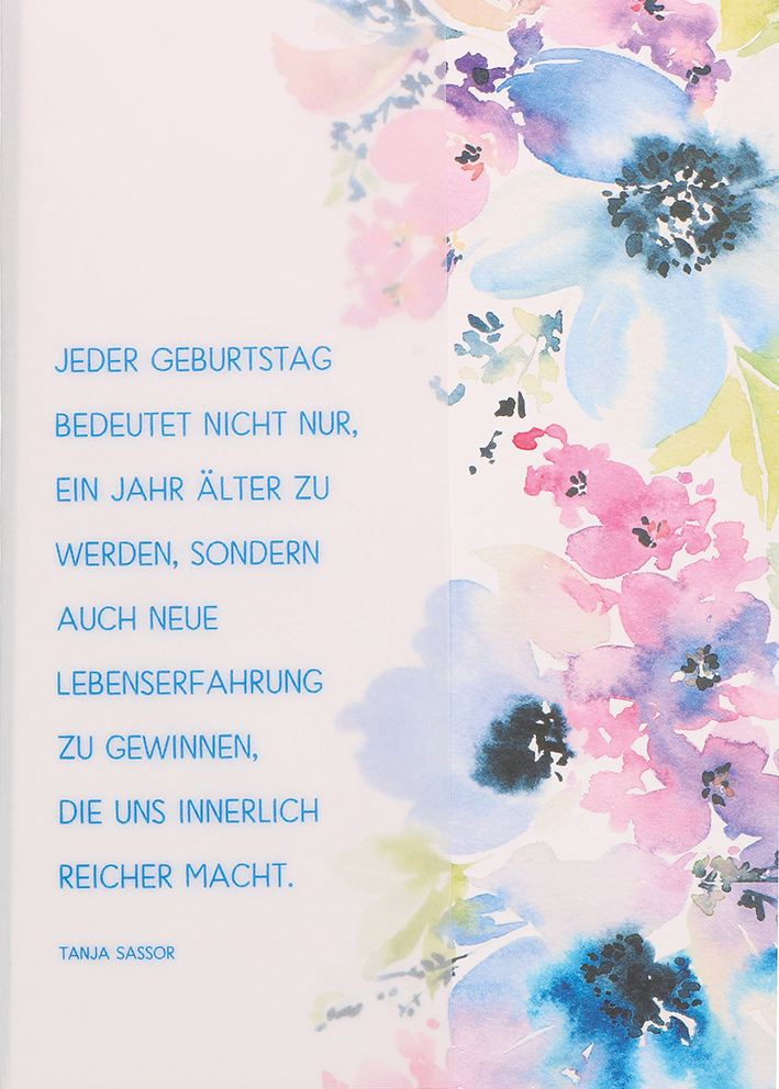 Geburtstagskarte Jeder Geburtstag...
