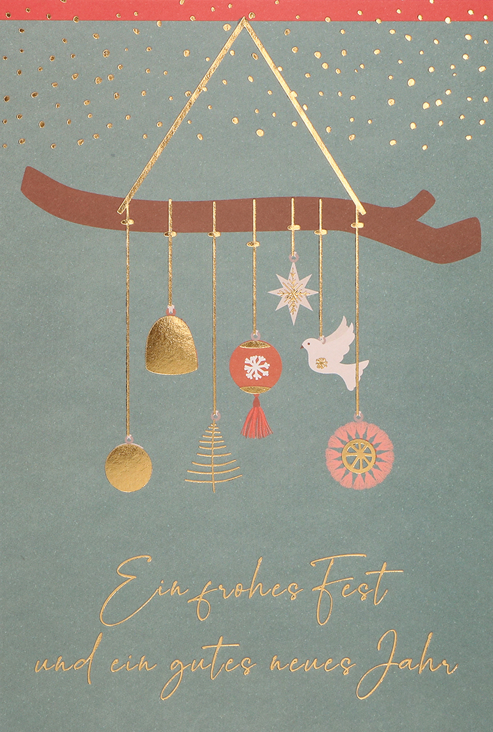 Weihnachtskarte - Ein frohes Fest und ein gutes neues Jahr