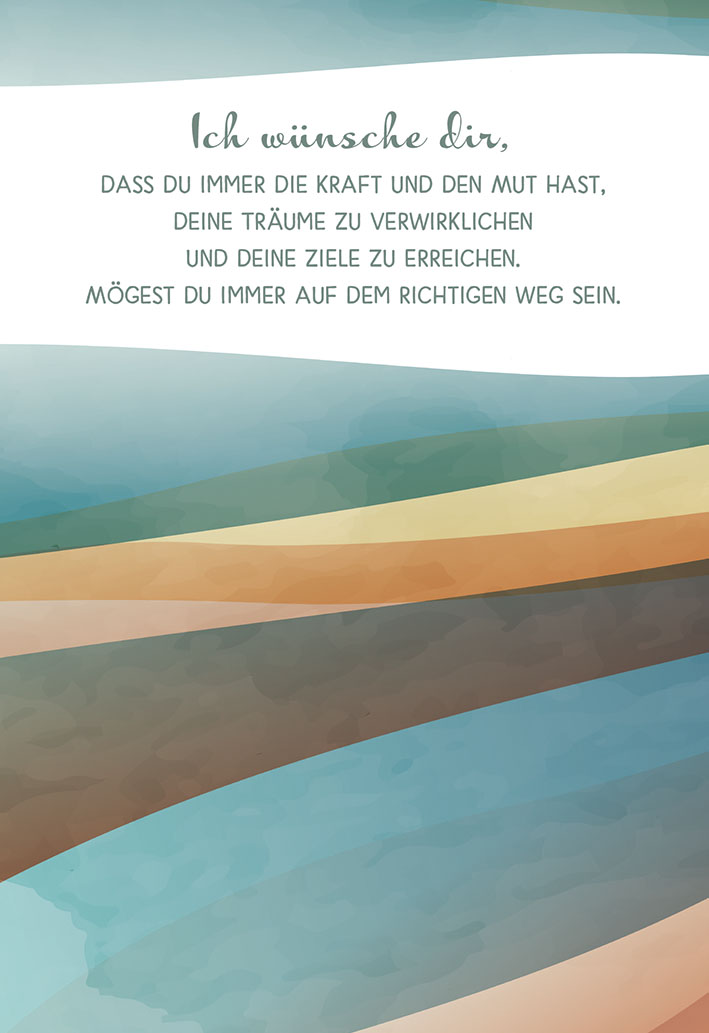 Geburtstagkarte Ich wünsche dir