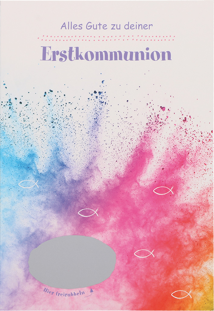 Rubbelkarte - Alles Gute zu deiner Erstkommunion
