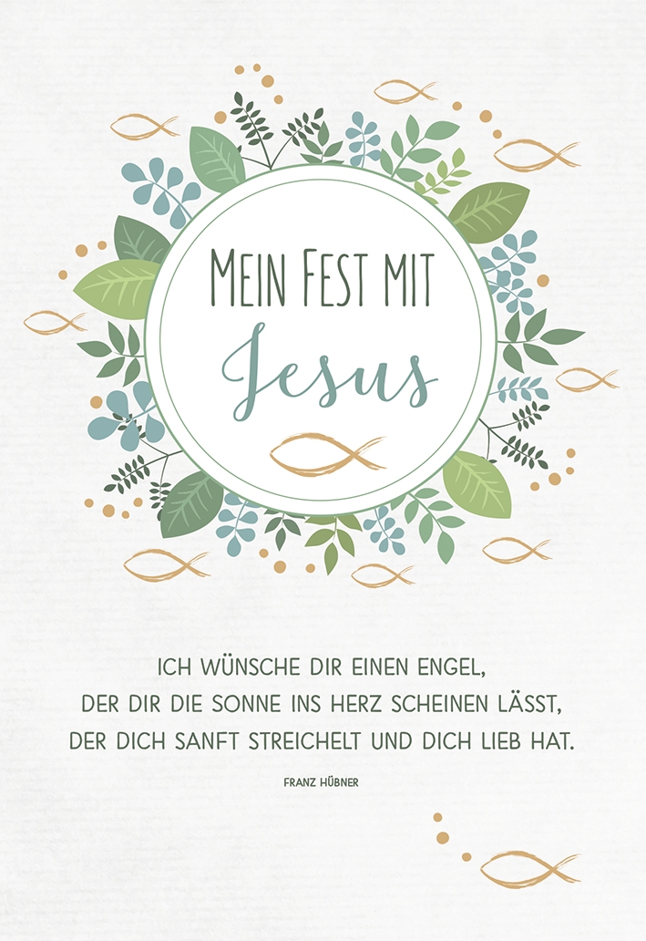 Glückwunschkarte zur Kommunion - Mein Fest mit Jesus