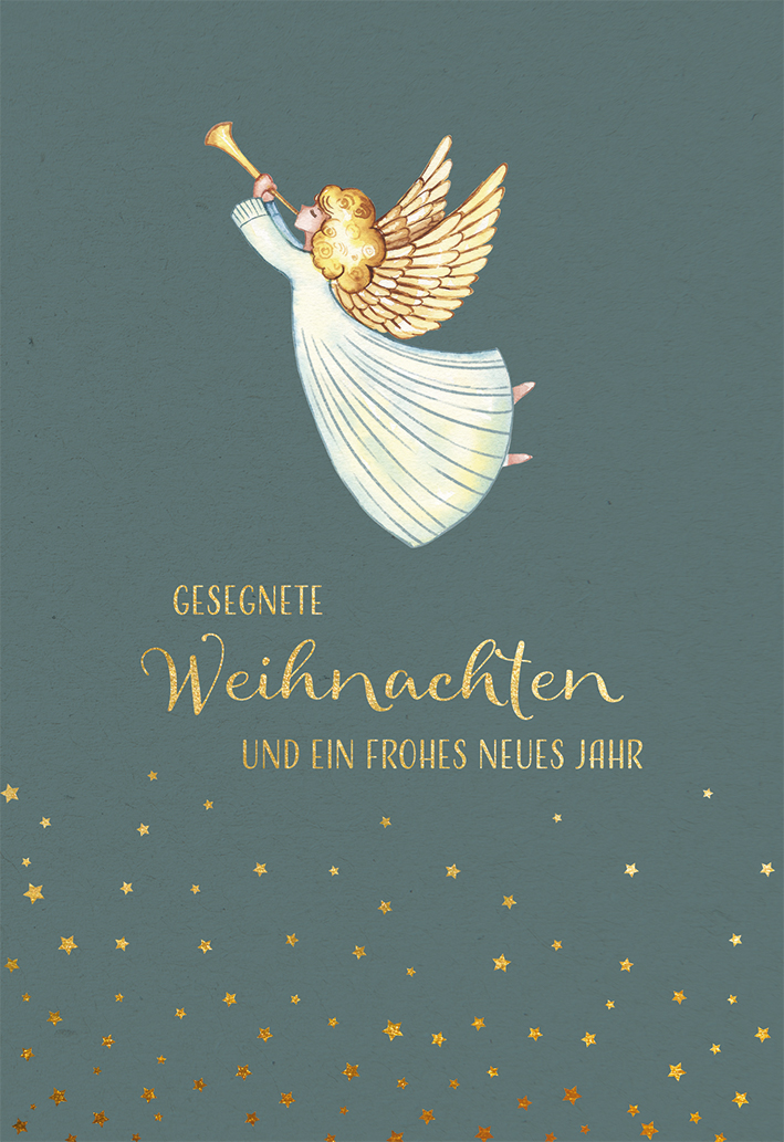 Weihnachtskarte Weihnachten und ein frohes neues Jahr
