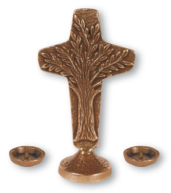 Bronzekreuzgarnitur - Lebensbaum