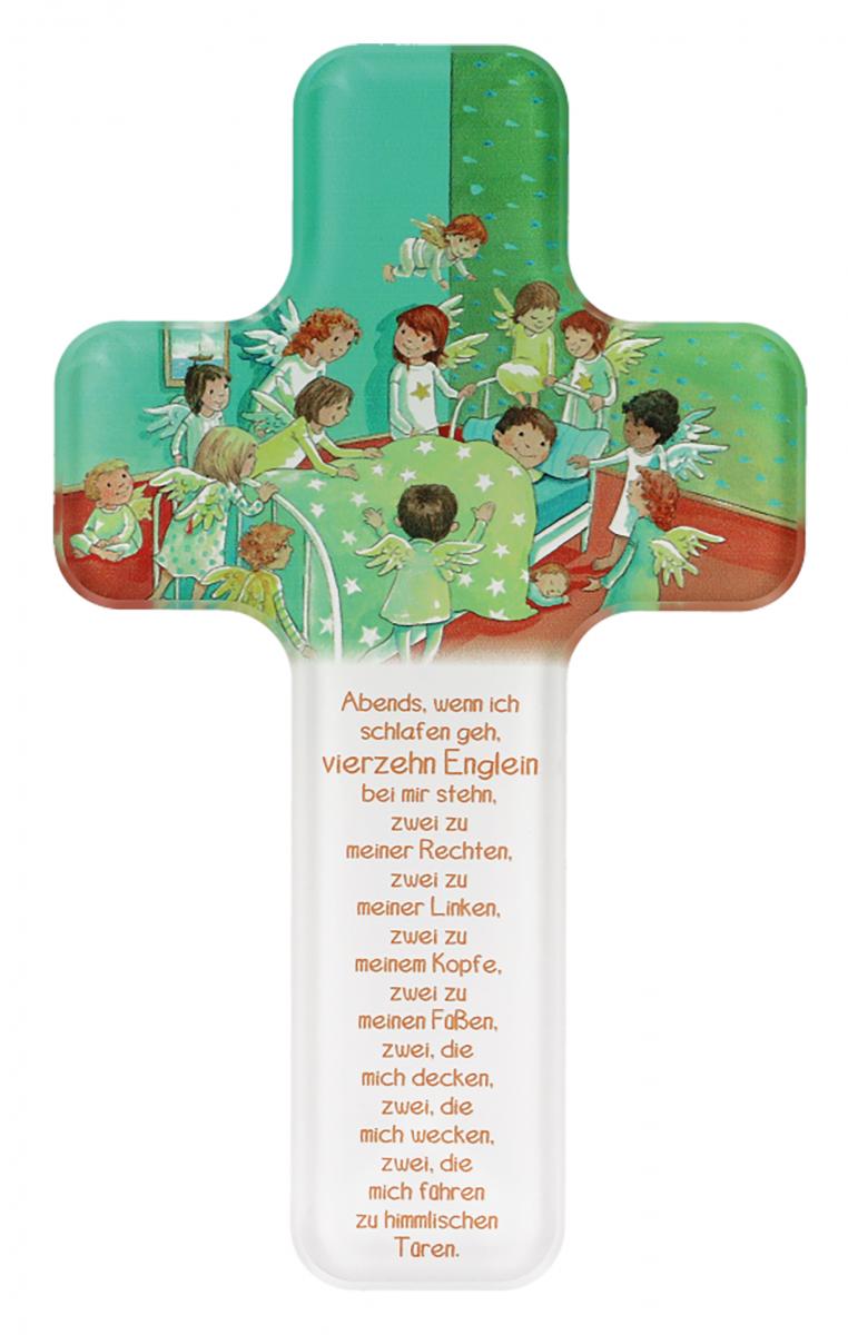 Kinderkreuz aus Acrylglas - Vierzehn Englein
