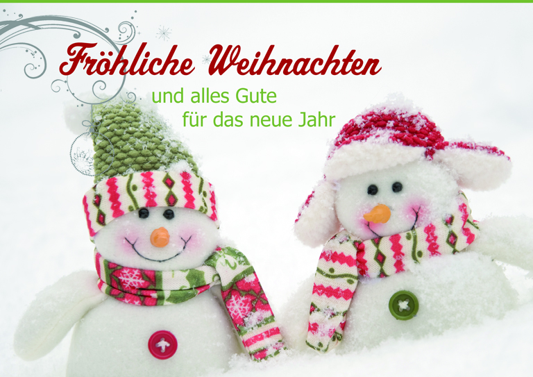 Frohe Weihnachten Karten